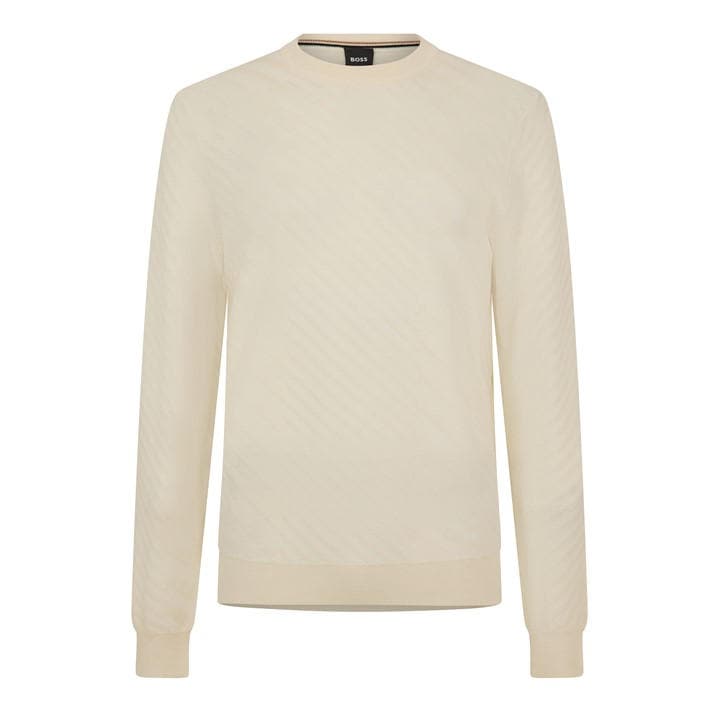 Boss Men's White Knitted Top in Size L, Sports Direct