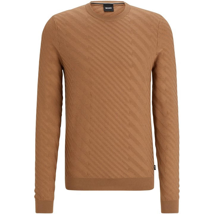 Boss Men's Beige Knitted Top in Size 3XL, Sports Direct