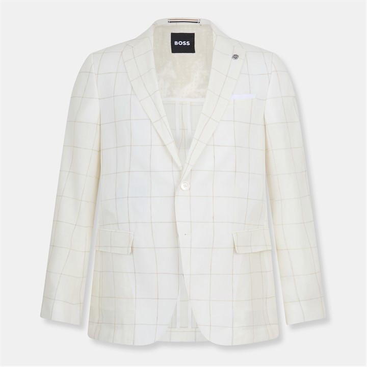 Boss Men's White H Hutson Formal Jacket in Size M, Sports Direct