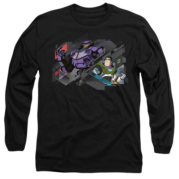 Disney Men's Black Lightyear Emperor Zurg And Buzz Lightyear Long Sle in Size 2XL, Sports Direct