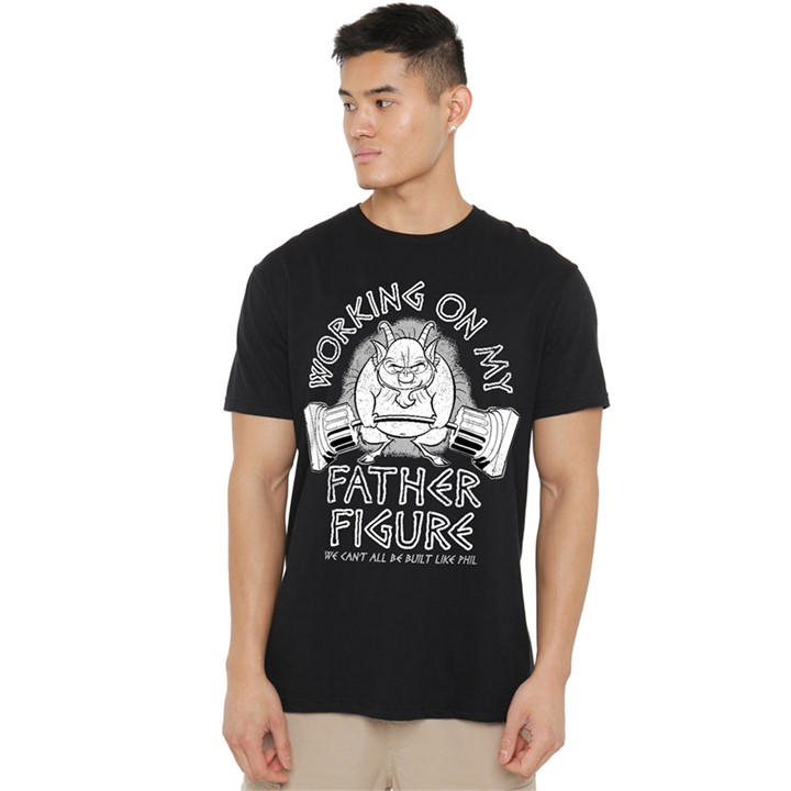 Disney Men's Black Hercules Phil Working On My Father Figure T-Shirt in Size 4XL, Sports Direct