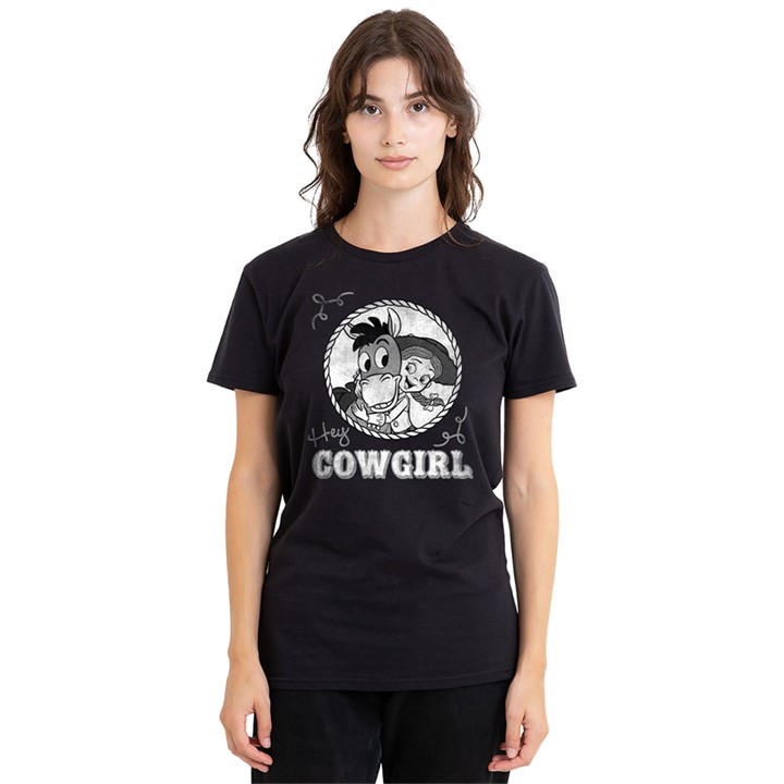 Disney Women' Black Toy Story Hey Cowgirl Jessie T Shirt in Size S, Sports Direct