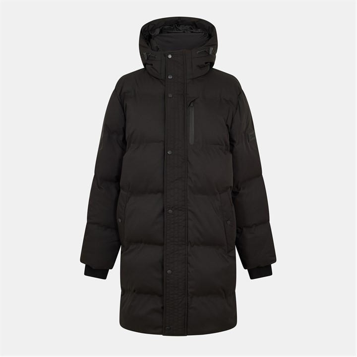 Everlast Men's Hooded Long Sleeve 3 Pockets Full Zip Medium Puffer Jacket - Black - 2XL - Image 3