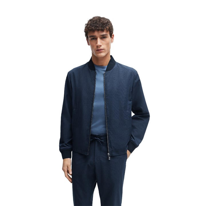 Boss Men' Blue Formal Jacket in Size S, Sports Direct