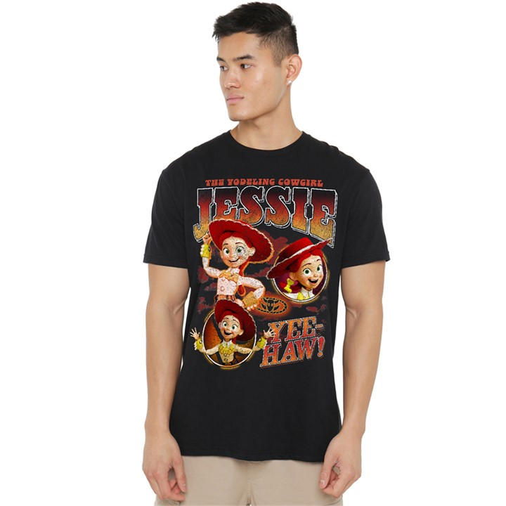 Disney Men's Black Toy Story Cowgirl Jessie Homage T-Shirt in Size 5XL, Sports Direct