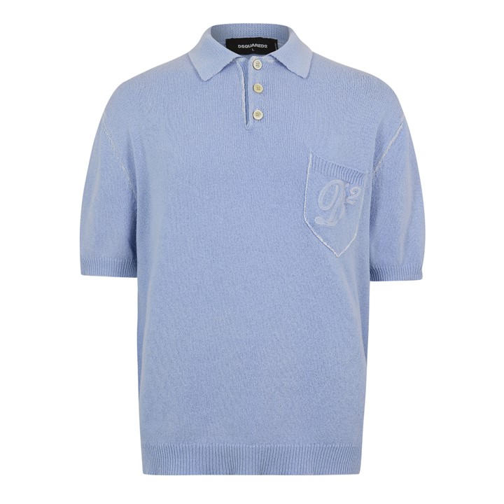 Dsquared2 Men's Blue Knitted Top in Size L, Sports Direct