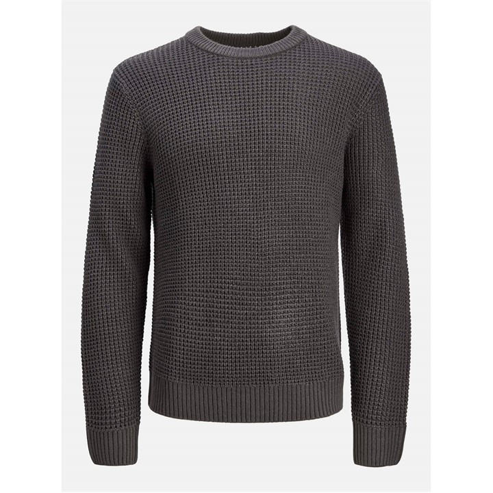 Jack And Jones Men's Grey Knitted Crew Neck Jumper in Size 2XL, Sports Direct