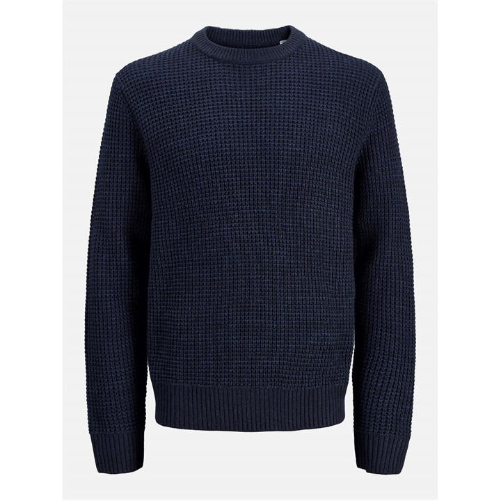 Jack And Jones Men's Blue Global Crew Knitted Jumper