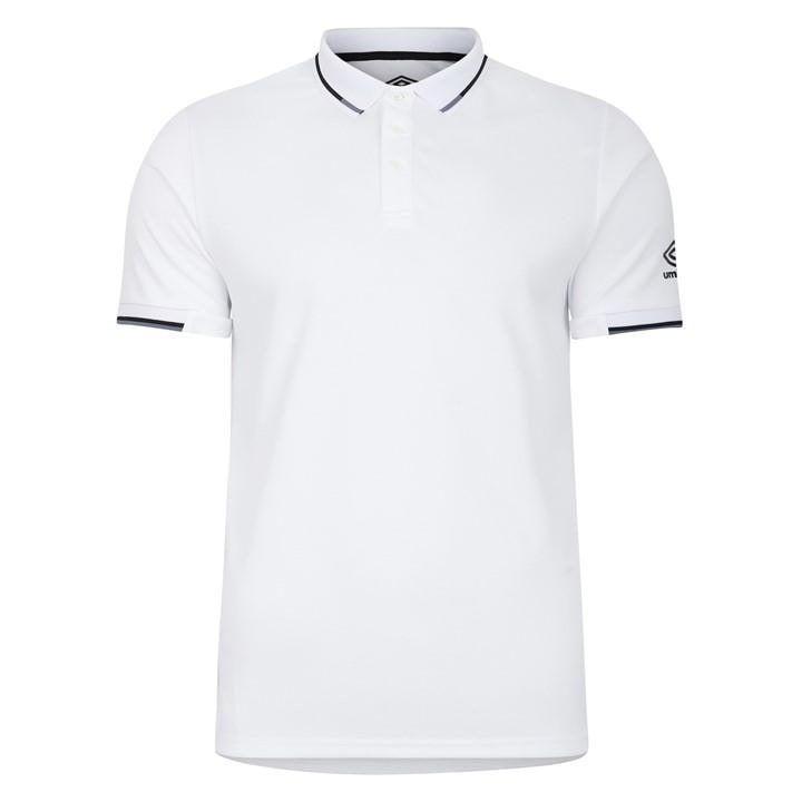 Umbro Men' White Rugby Polo Shirt in Size S, Sports Direct