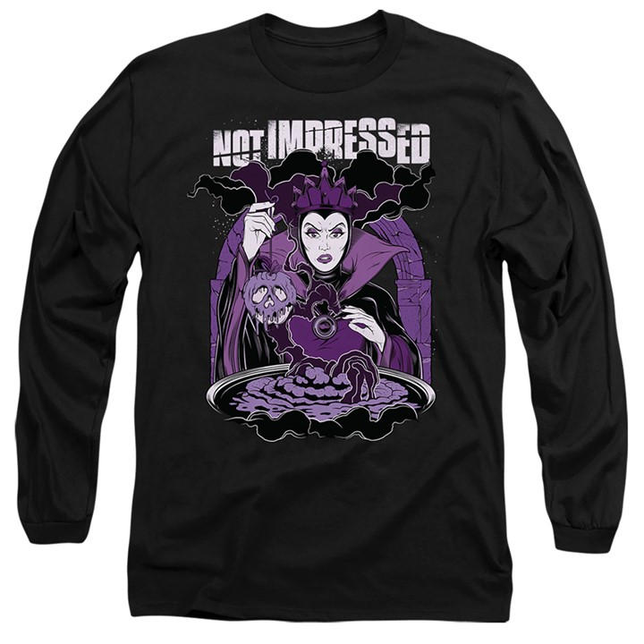 Disney Men' Black The Evil Queen Is Not Impressed Snow White T-Shirt in Size S, Sports Direct