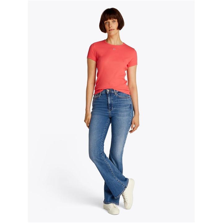 Tommy Jeans Women's Blue Sylvia High Rise Bootcut in Size 26 S, Sports Direct