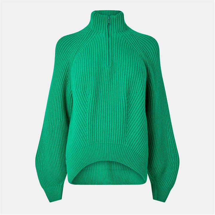 Lacoste Women's Green Tricot Crew Neck Jumper in Size 10, Sports Direct