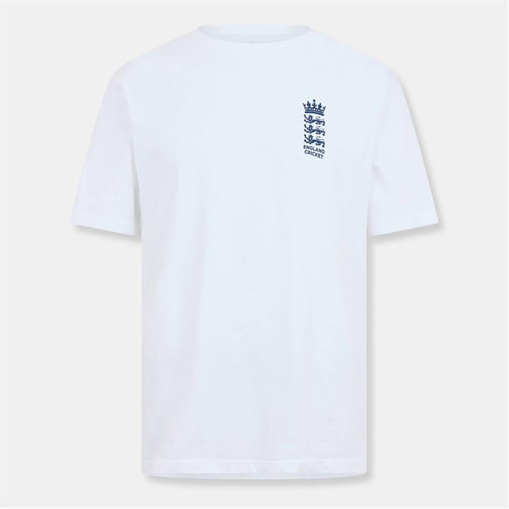 Castore Men's White Ashes Tour Crew Neck T-Shirt in Size XL, Sports Direct