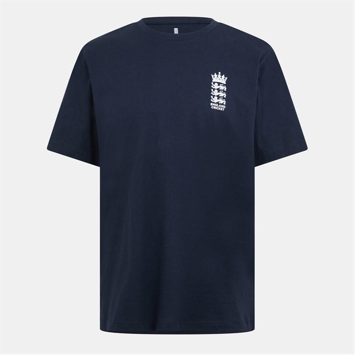 Castore Men's Blue Ashes Tour Crew Neck T-Shirt in Size XL, Sports Direct