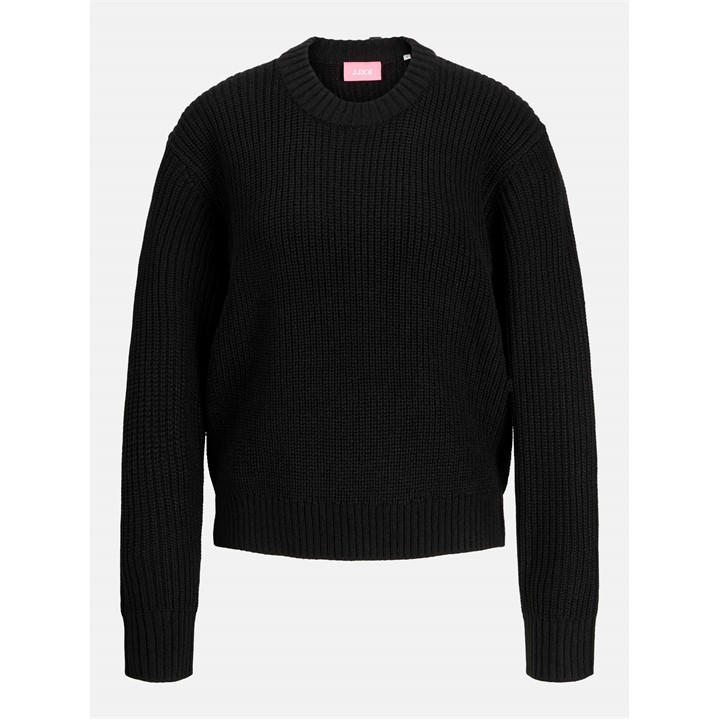 Jjxx Women's Black Global Knitted Crew Neck Jumper in Size 12, Sports Direct