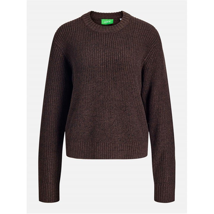 Jjxx Women's Brown Global Knitted Crew Neck Jumper in Size 10, Sports Direct