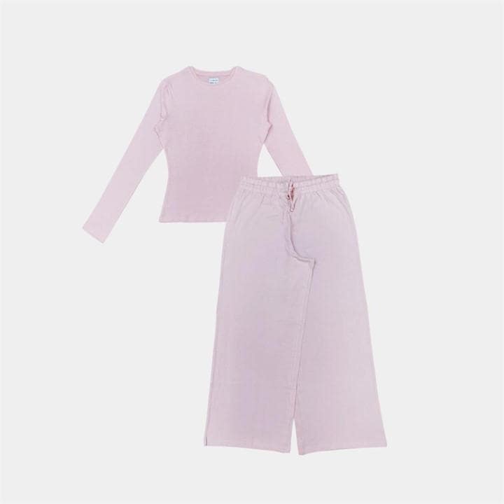 Linea Women's Pink Star Cotton Long Sleeve Pyjama Sets in Size 16, Sports Direct