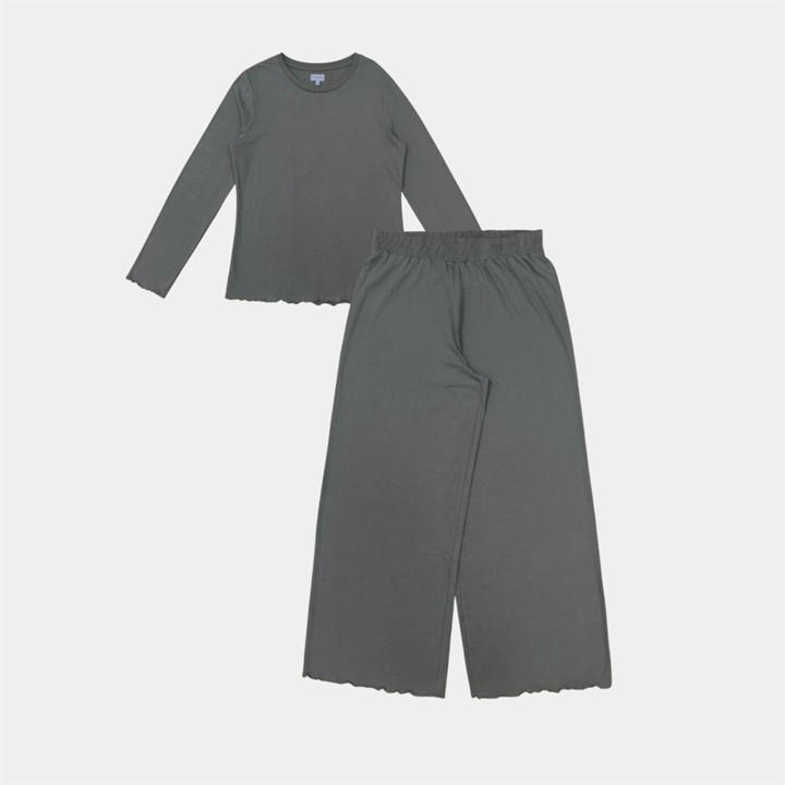 Linea Women's Green Star Cotton Long Sleeve Pyjama Sets - 14 (42) - Image 2