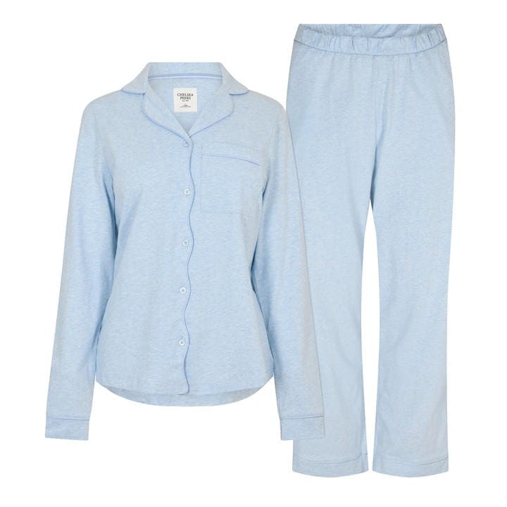 Chelsea  Women's  Cotton Long Sleeve Pyjama Set, Football by  Peers in Size 16, Sports Direct