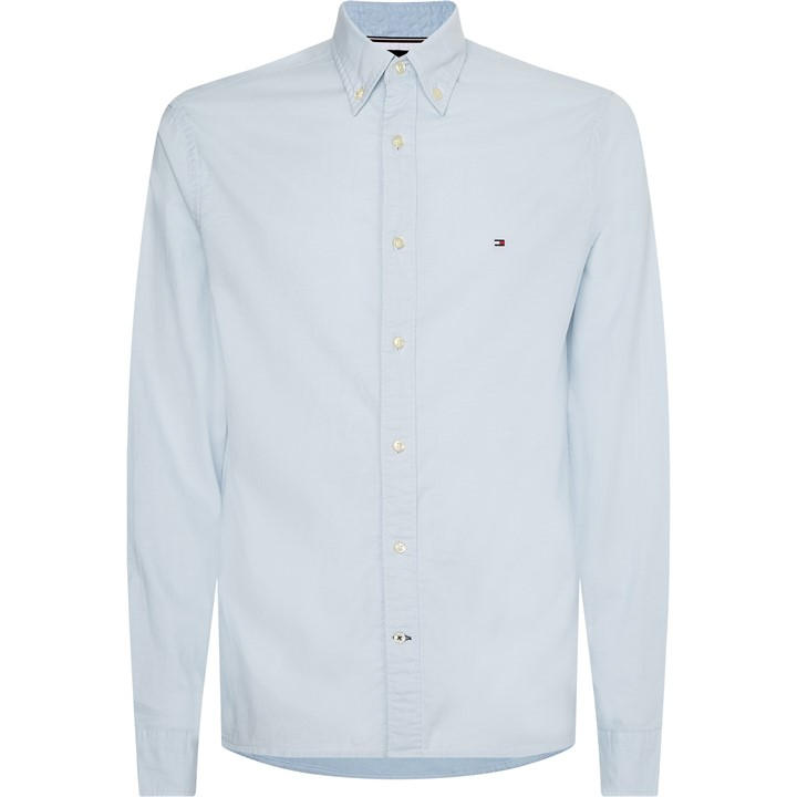 Tommy Hilfiger Men's Blue Core 1985 Long Sleeve Oxford Shirt in Size 2XL, Sports Direct