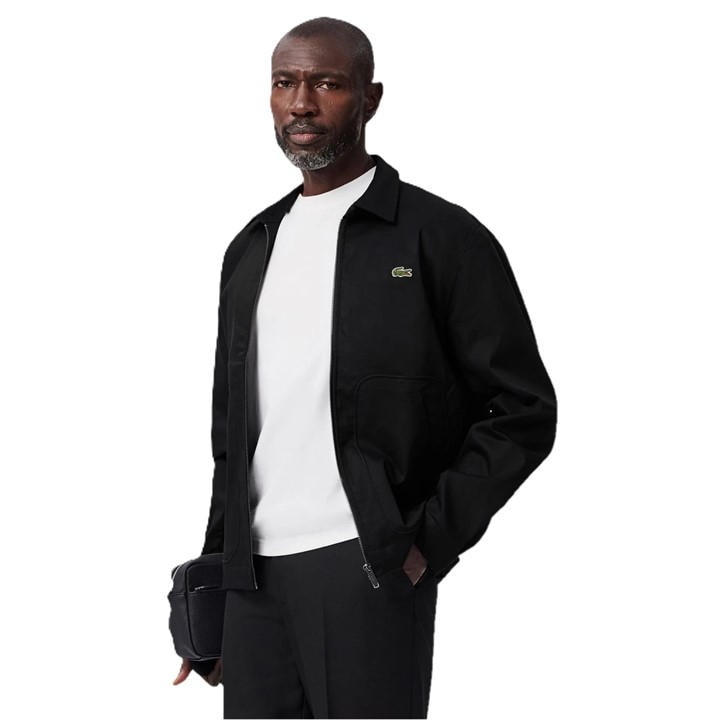 Lacoste Men's Black Shorts Bomber Jacket in Size XXS, Sports Direct