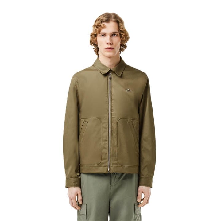 Lacoste Men's Green Shorts Bomber Jacket in Size XXS, Sports Direct