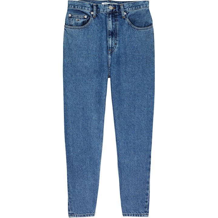 Tommy Jeans Women's Blue Tapered Mom Jeans in Size 26 R, Sports Direct
