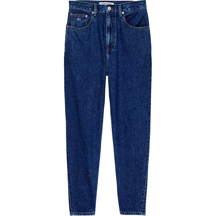 Tommy Jeans Women's Blue Tapered Mom Jeans in Size 6, Sports Direct