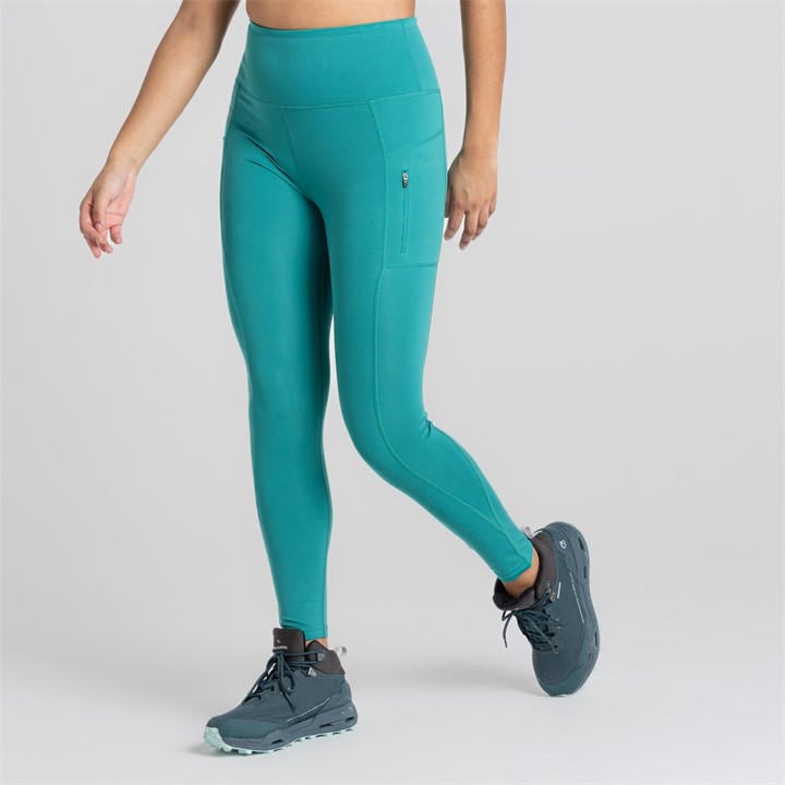 Craghoppers Women's Green Crag Kiwi Pro Leggings in Size 14 R, Sports Direct
