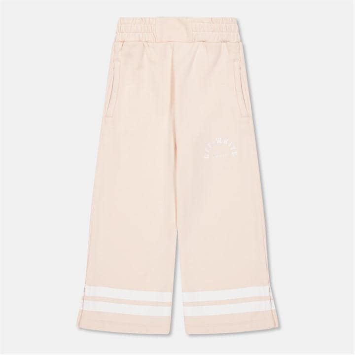 Off White Girls  Kids Closed Hem Fleece Jogging Bottoms in Size 5 - 6 Years, Sports Direct