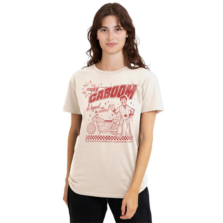 Disney Women's Beige Toy Story Duke Caboom Retro T Shirt Natural in Size XL, Sports Direct
