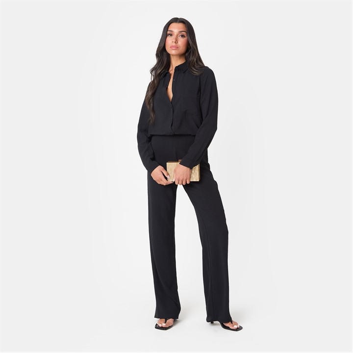 I Saw It First Women's Black Crepe Long Sleeve Shirt - 8 (Xs) - Image 2