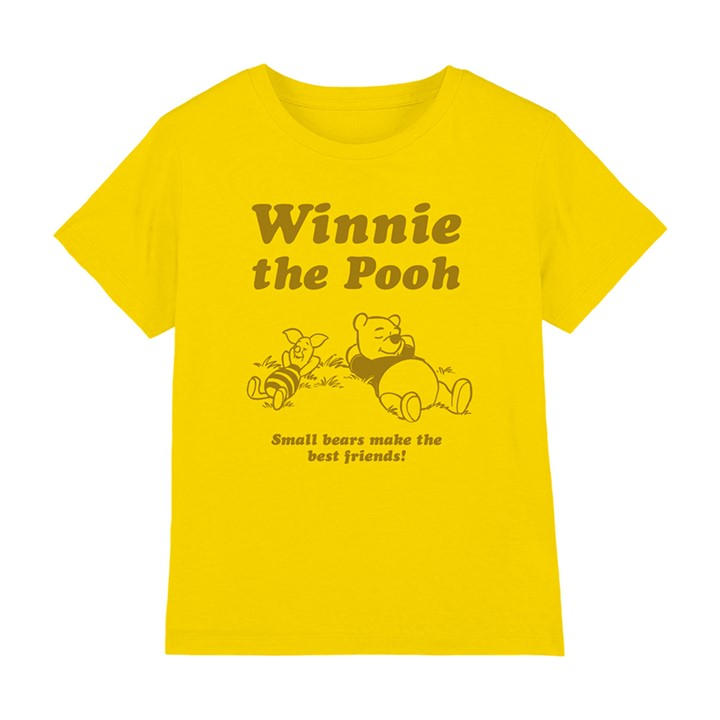 Disney Boys Yellow Winnie The Pooh And Piglet Relax Kids T-Shirt Yel in Size 7 - 8 Years, Sports Direct