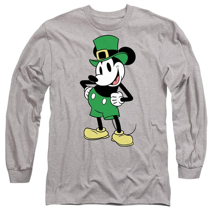 Disney Men's Grey Mickey Mouse Friends St Patricks Day Mickey Long in Size XL, Sports Direct