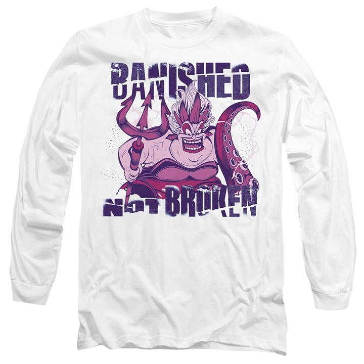 Disney Men's White Ursula Banished Not Broken Little Mermaid T-Shirt in Size 2XL, Sports Direct