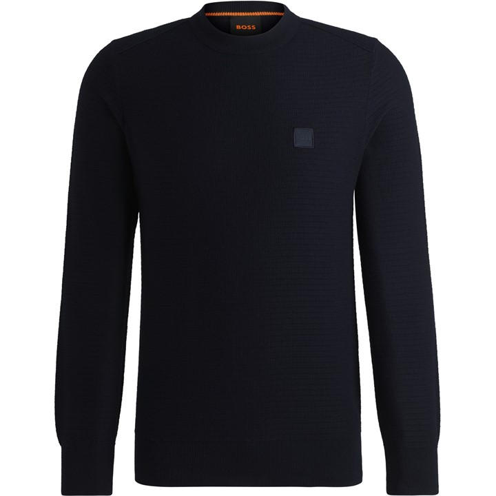 Boss Men's Blue Anion Sweater Large