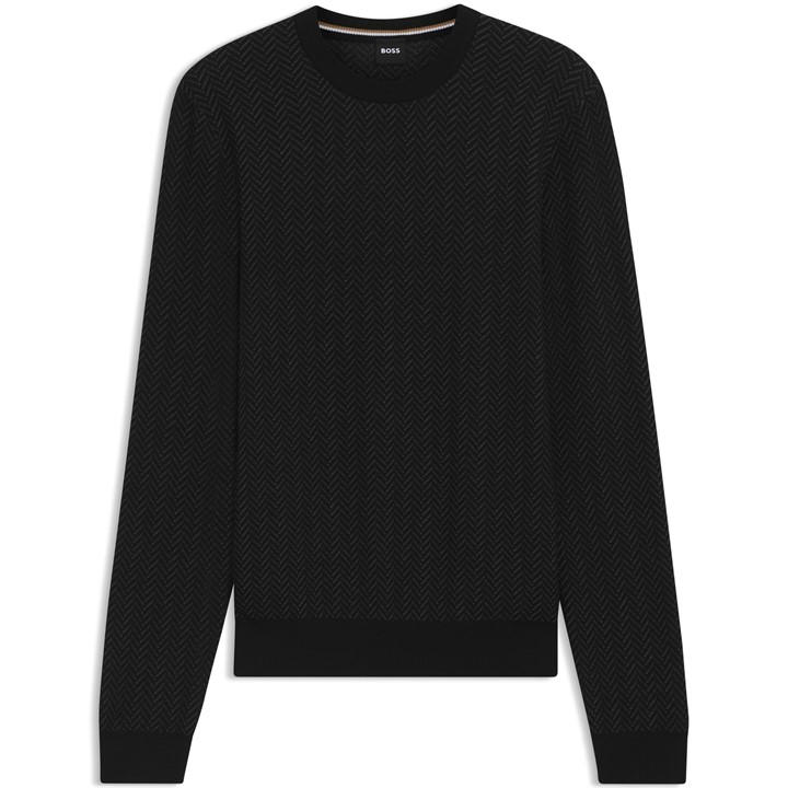 Boss Men's Black Crew Jumper in Size XL, Sports Direct