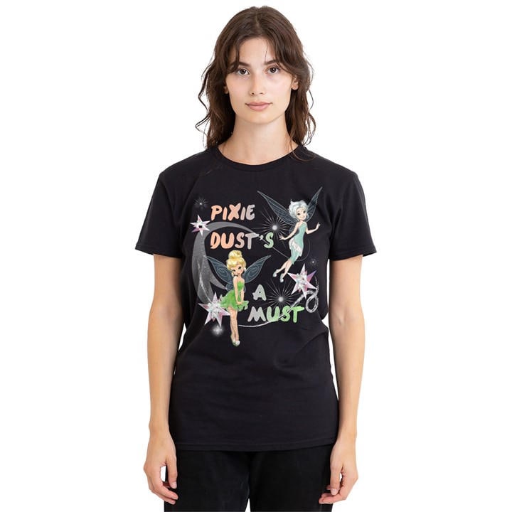 Disney Women's Black Fairies Pixie Dusts A Must Tinker Bell Periwinkl in Size M, Sports Direct