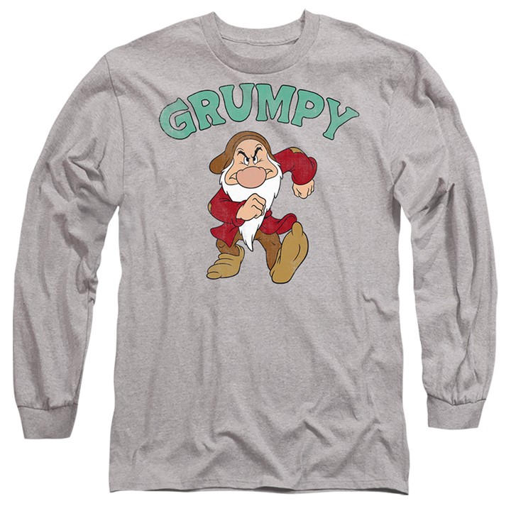 Disney Men's Grey Snow White & The 7 Dwarfs Fathers Day Grumpy Dad in Size M, Sports Direct