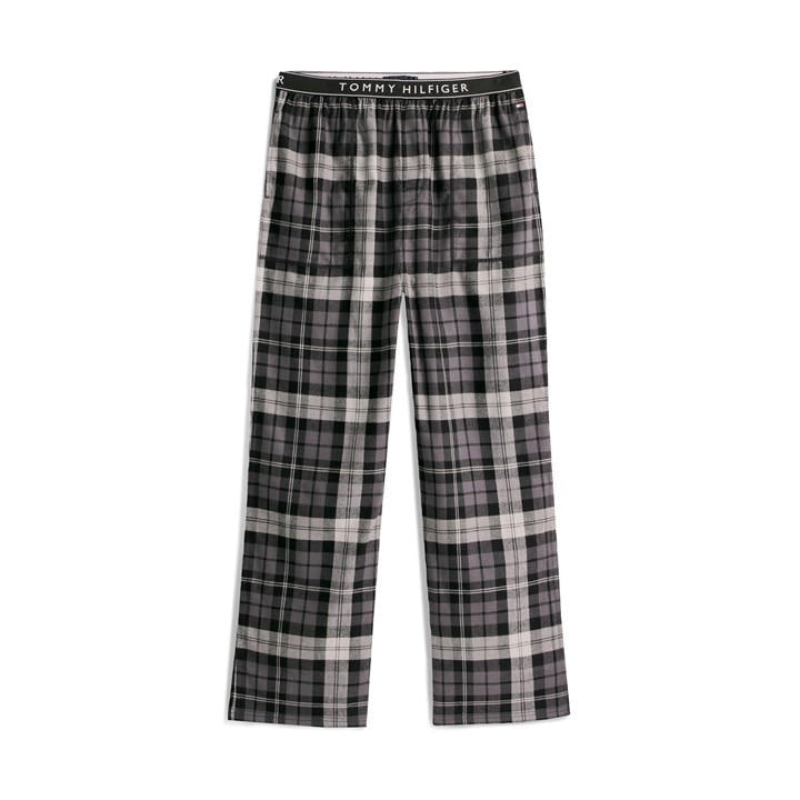 Tommy Hilfiger Men's Black Essential Flannel Pyjama Trousers in Size XL, Sports Direct