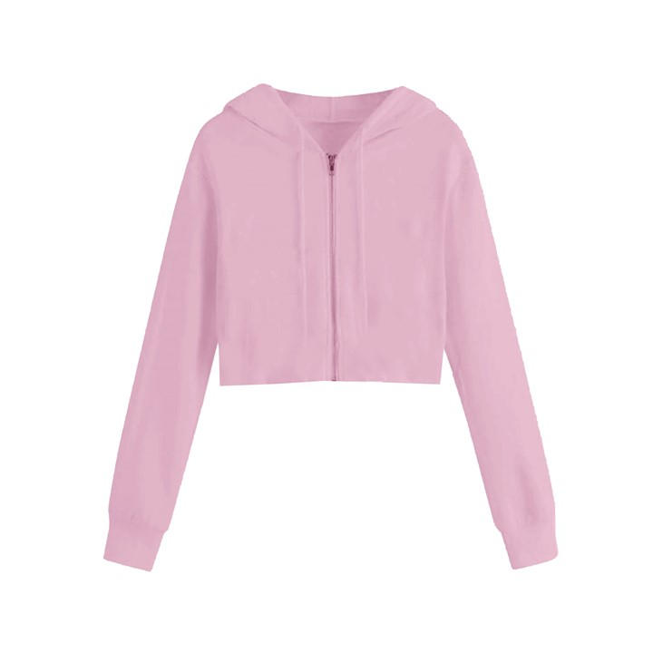 Miso Women's Pink Cropped Hoodie in Size 14, Sports Direct