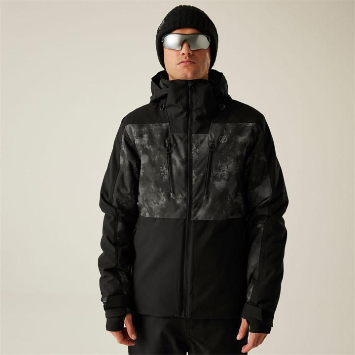 Dare 2B Men' Iron Gate Distressed Print Baseplate Iii Jacket in Size S, Sports Direct