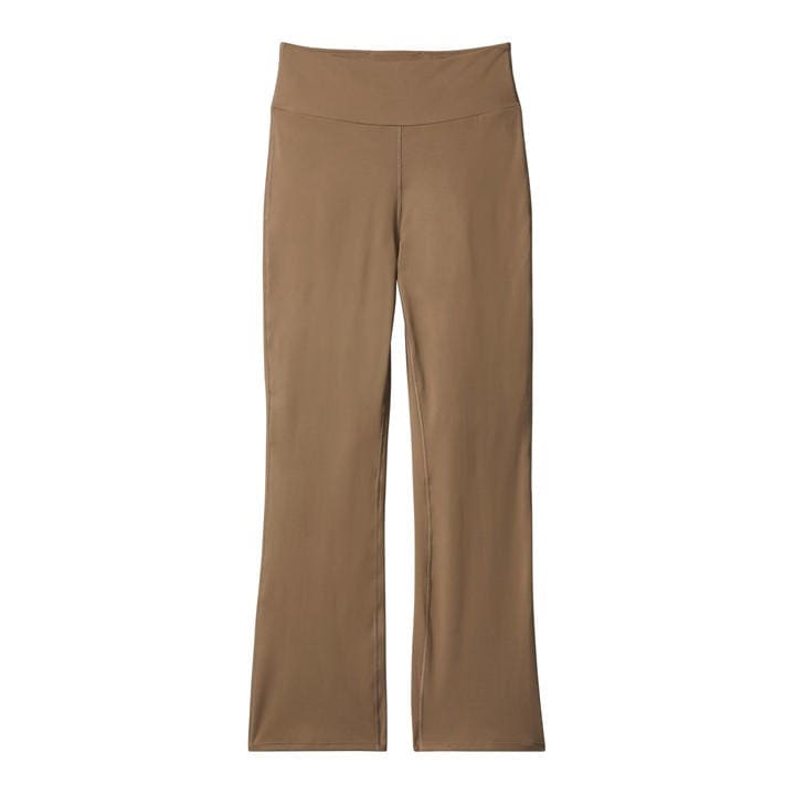 Calvin Klein Women's Brown Mod Flare High Rise Flared Trousers in Size 14, Sports Direct