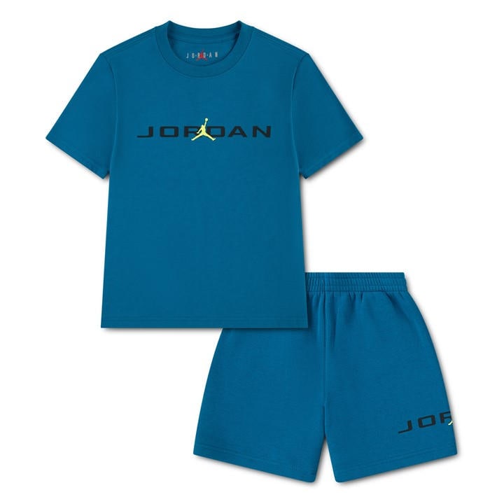 Air Jordan Boys Green Kids' Fleece Jogger Shorts in Size 2 - 3 Years, Sports Direct