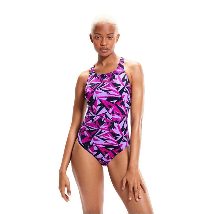 Speedo Women's Blue Hyperboom Allover Medalist in Size 6, Sports Direct