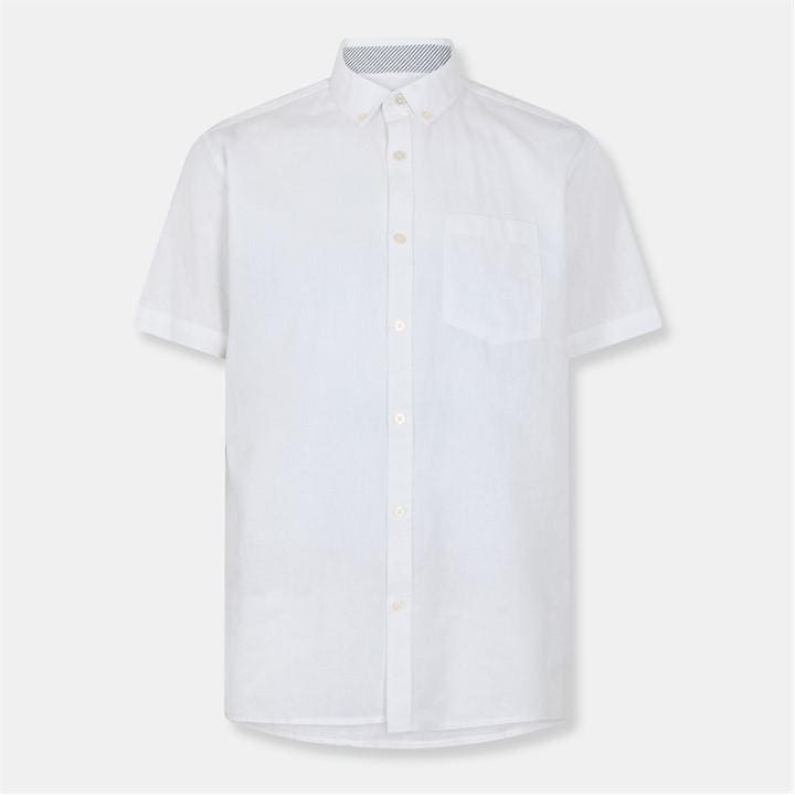 Threadbare Men's White Dragon Short-Sleeve Bowling Shirt in Size M, Sports Direct