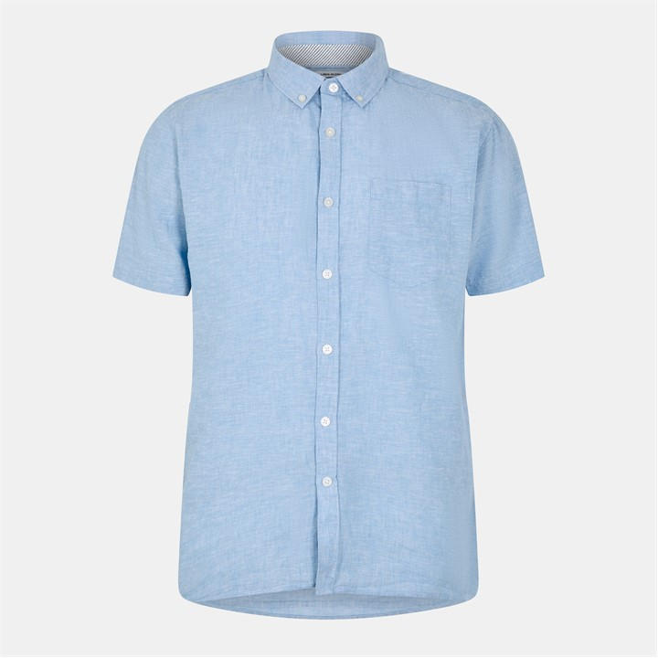 Threadbare Men' Blue Dragon Short-Sleeve Bowling Shirt in Size S, Sports Direct