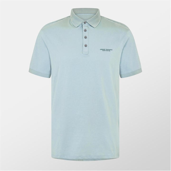 Armani Exchange Men's Blue Jersey Cotton Polo Shirt in Size XL, Sports Direct