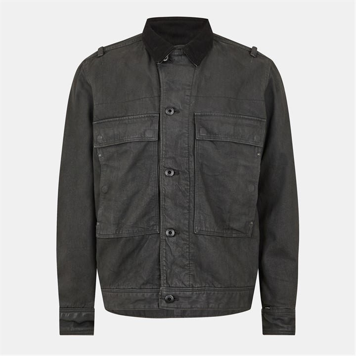 G Star Men's Grey Utility Cotton Padded Field Jacket in Size XL, Sports Direct