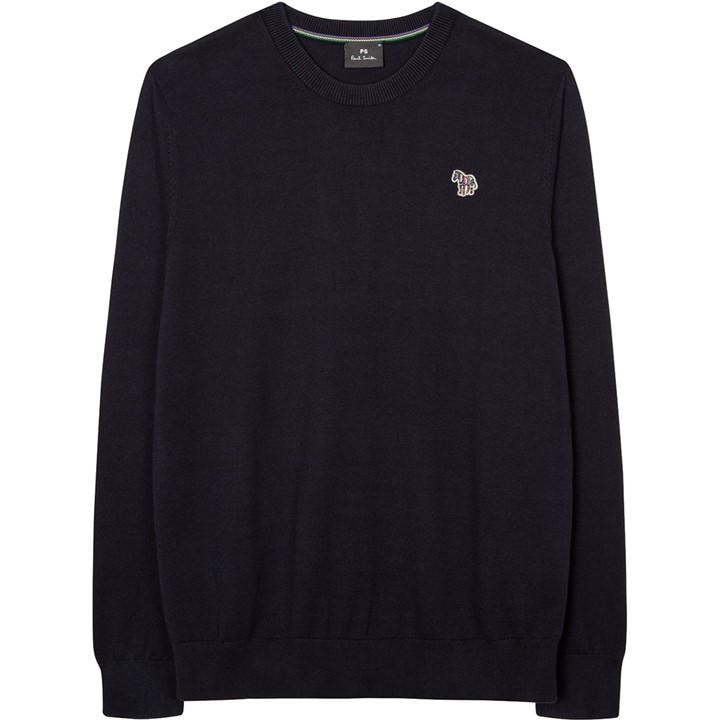 Ps Paul Smith Men' Blue Zebra Knit Jumper in Size S, Sports Direct